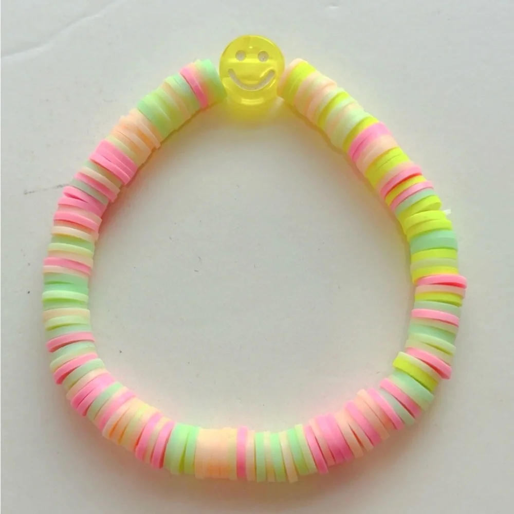 3-pack: Colorful Clay Beaded Bracelets Set